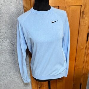 Nike Sky Blue Crewneck with Black Swoosh
